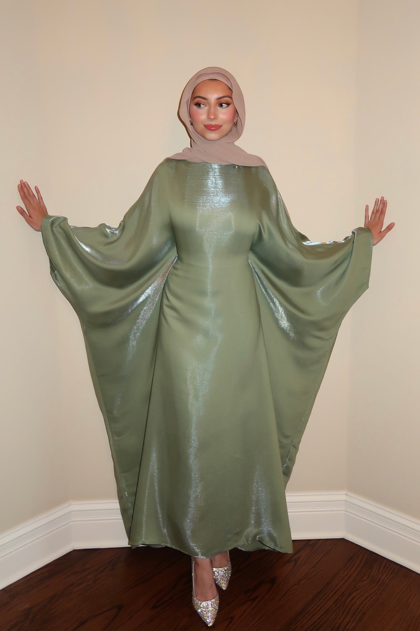 SAGE BUTTERFLY ABAYA