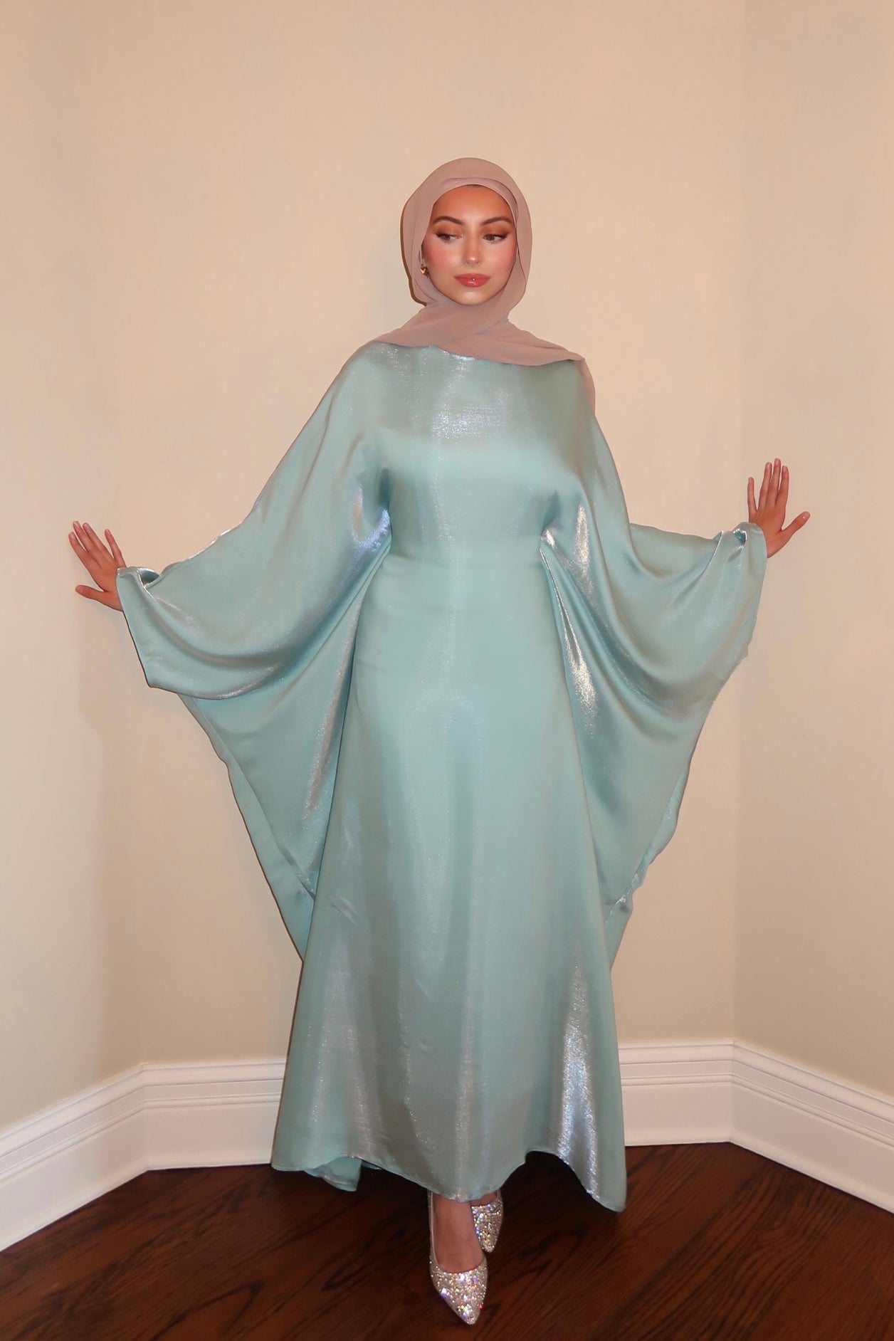 TURQUOISE BUTTERFLY ABAYA Danya Marou