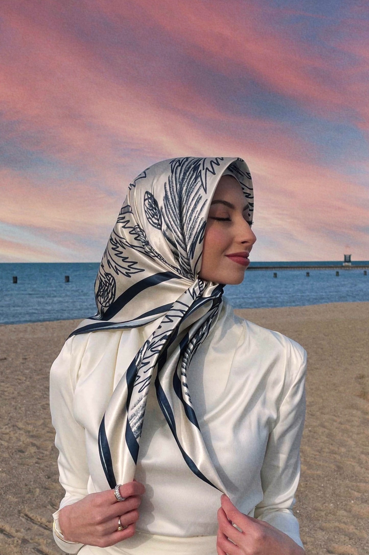 TOILE DE PALM SQUARE SCARF