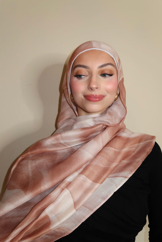 CARAMEL SWIRL HIJAB