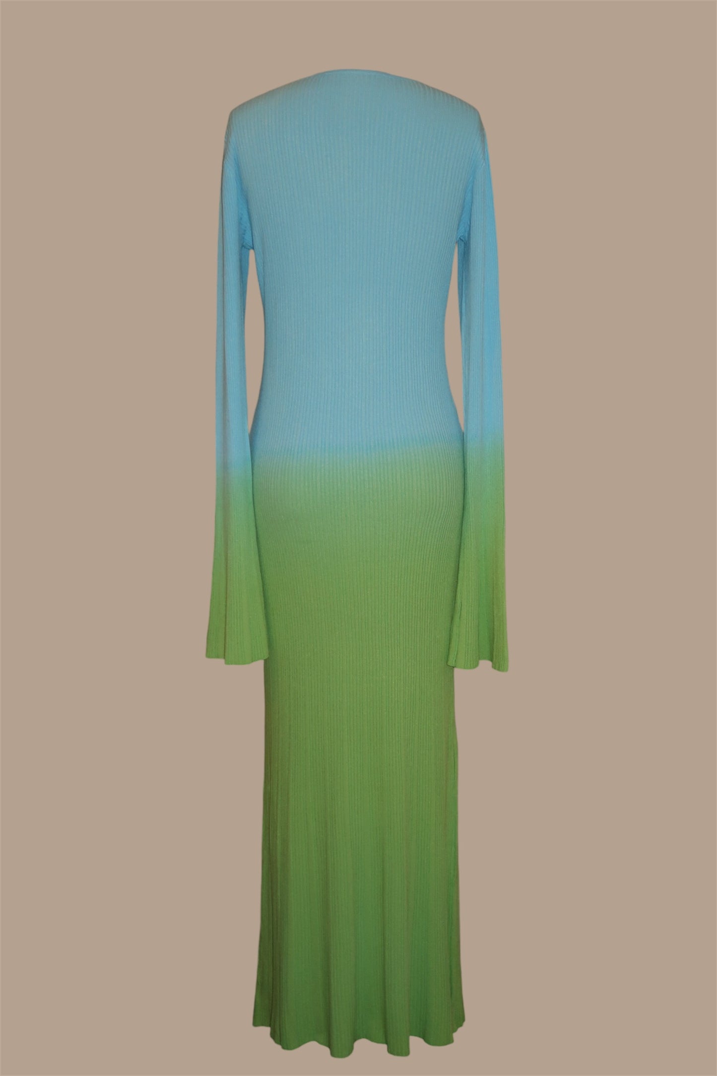 fine knitted ombre maxi dress Ombr knit maxi dress (Women)