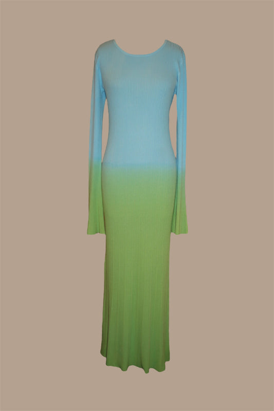 OMBRE KNIT MAXI DRESS