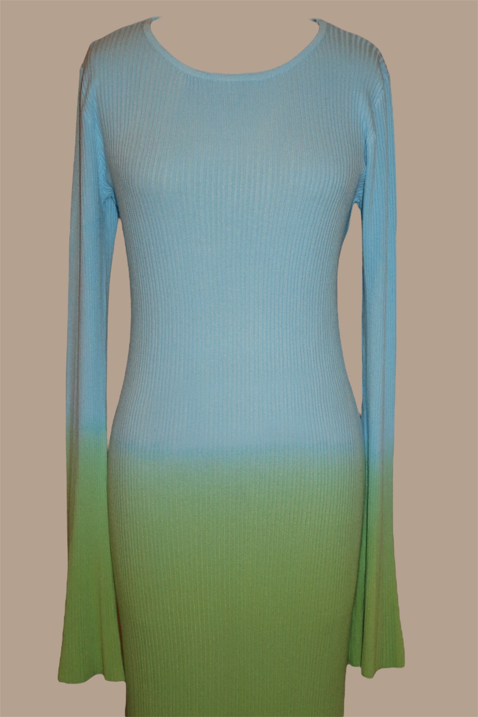 fine knitted ombre maxi dress Ombr knit maxi dress Blue For Women