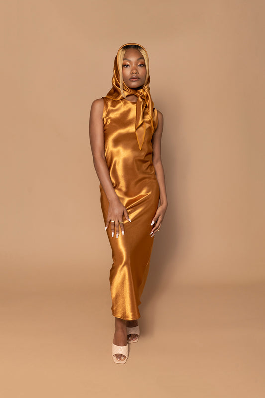 AMBER BIAS MAXI DRESS